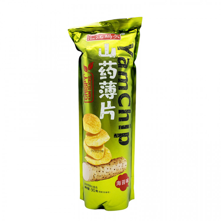 Чипсы ЯмЧип Crispy со вкусом морских водорослей (зеленая), 90 г