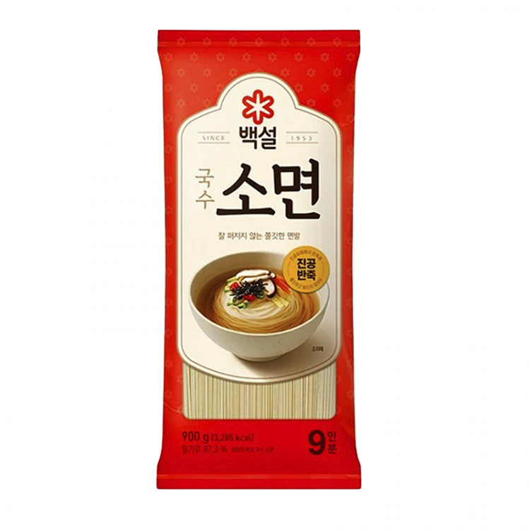 Лапша пшеничная тонкая Сомен для кукси CJ Beksul, 900 гр