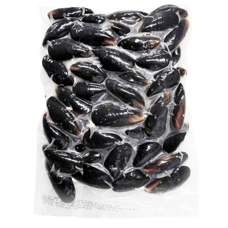 Мидии в раковине в/м 50/70 1кг (Чили)