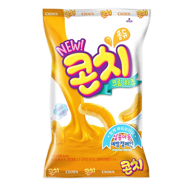 Палочки кукурузные в сырной глазури Crown, 66 гр