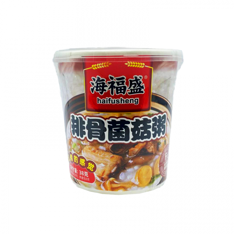 Рисовая каша б/п со вкусом свиных ребрышек и грибов, 38 г