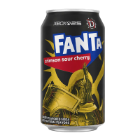 Напиток газированный Fanta со вкусом малины и кислой вишни, 355 мл