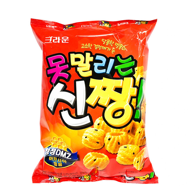 Чипсы со вкусом меда с семенами черного кунжута Crown, 120 гр