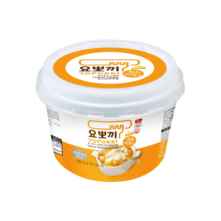 Рисовые палочки Токпокки с соусом, вкус сыра, стакан 180 г
