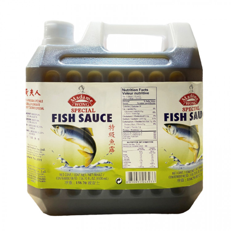 Соус рыбный MADAME WONG, 4,5 л/5.4 кг
