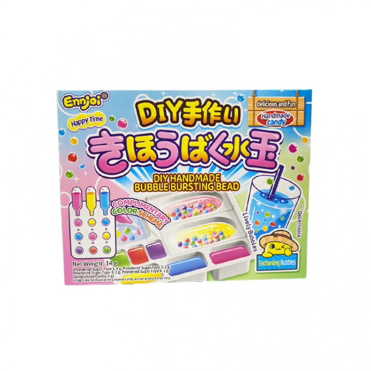 Конфета жевательная "Сделай сам" Bubble bursting bead Лопающиеся пузырьки, 14 г