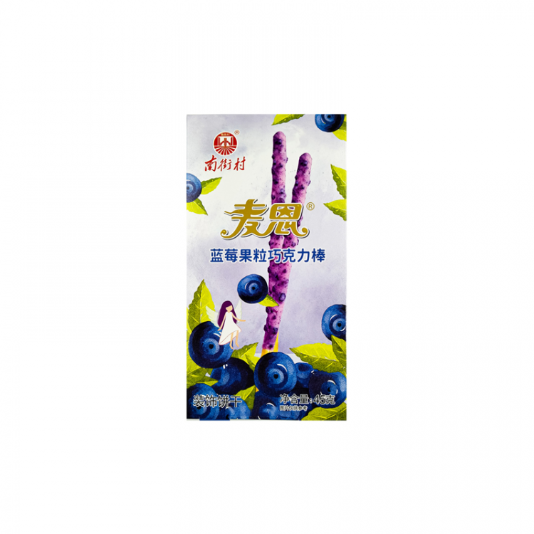 Печенье палочки со вкусом черники Maien, 60 г