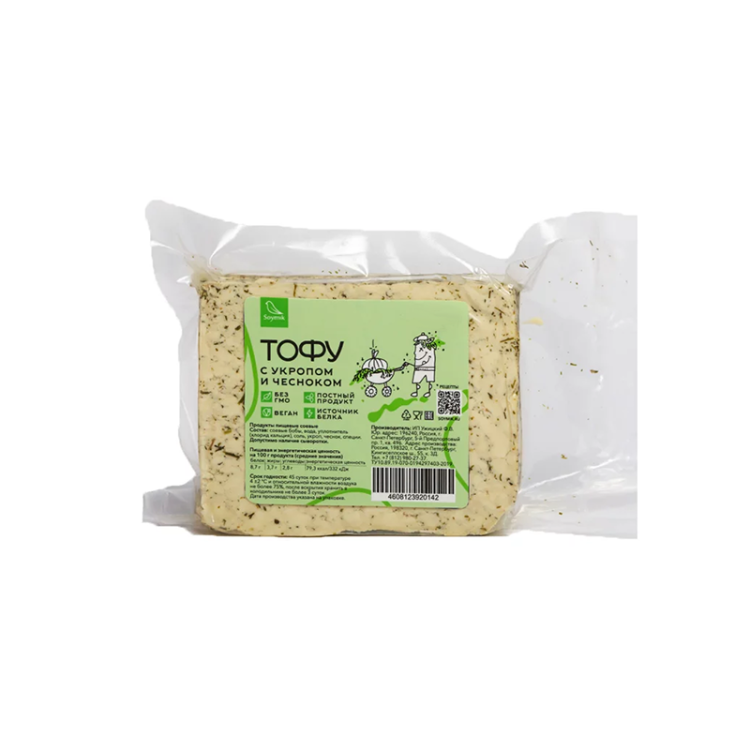 Тофу с укропом и чесноком, 200 г