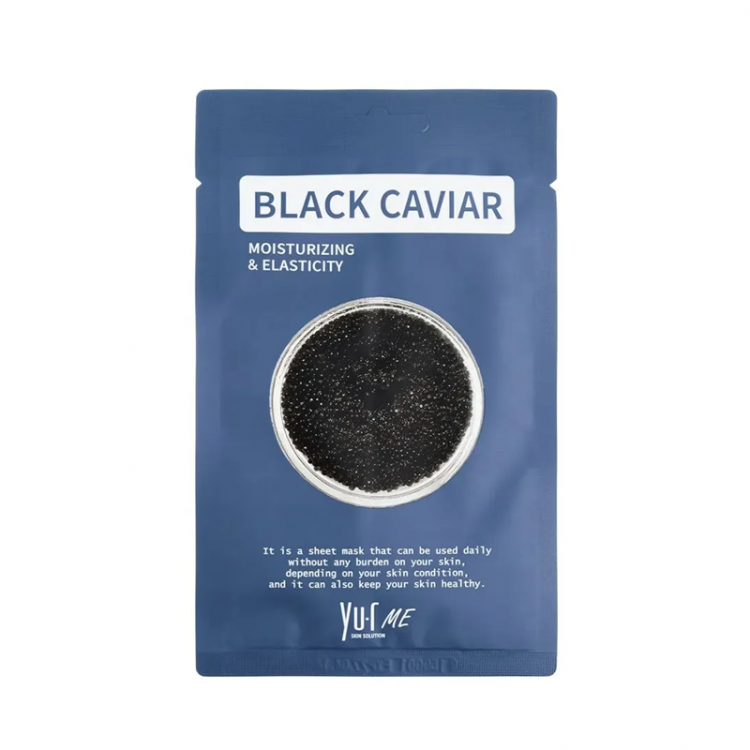 Тканевая маска для лица с экстрактом черной икры ТМ "YU.R", 25 гр