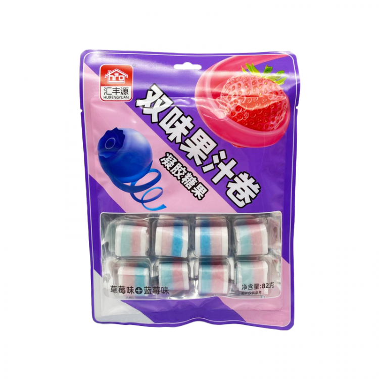 Конфеты со вкусом клубники и черники Huifengyuan, 82 г