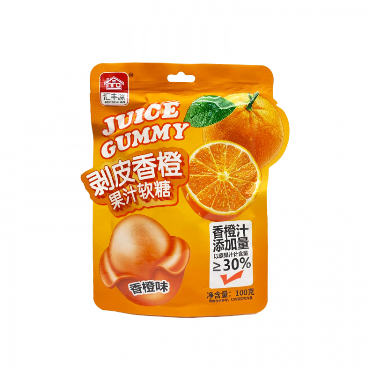 Конфеты со вкусом апельсина Huifengyuan, 100 г