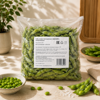 Бобы ЭДАМАМЕ в стручках (прозрачная упаковка), 500 г