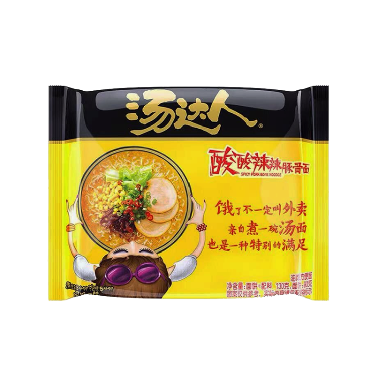 Лапша Tangdaren кисло-острая на густом бульоне со свининой, 125 г