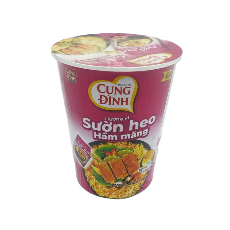 Лапша б/п со вкусом свиных ребрышек с бамбуковым ароматом CUNG DINH,  65 г