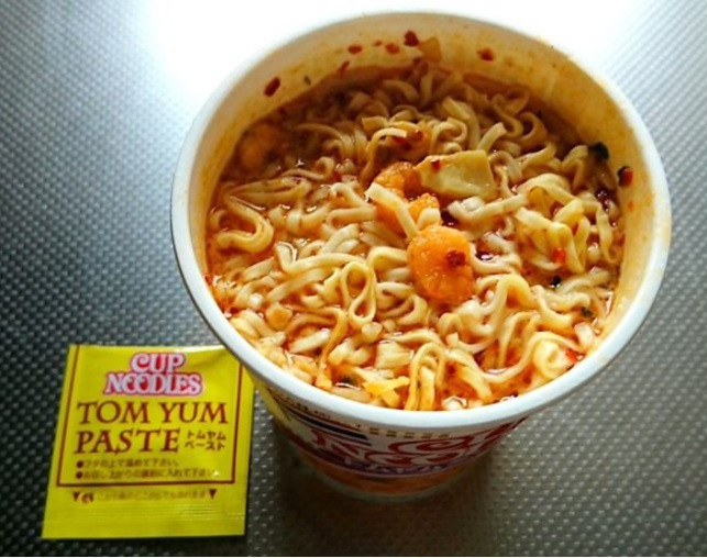 Лапша б\п Рамен Том Ям с креветками острая Nissin, 75 гр