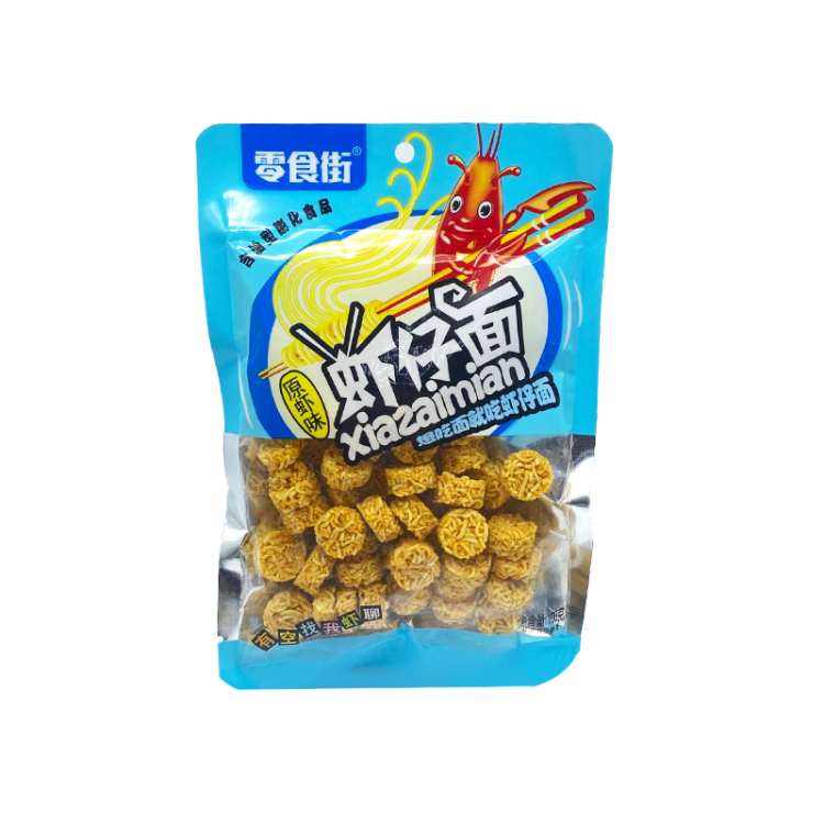 Лапша-Чипсы Веселая креветка не острые (голубая упаковка), 108 г