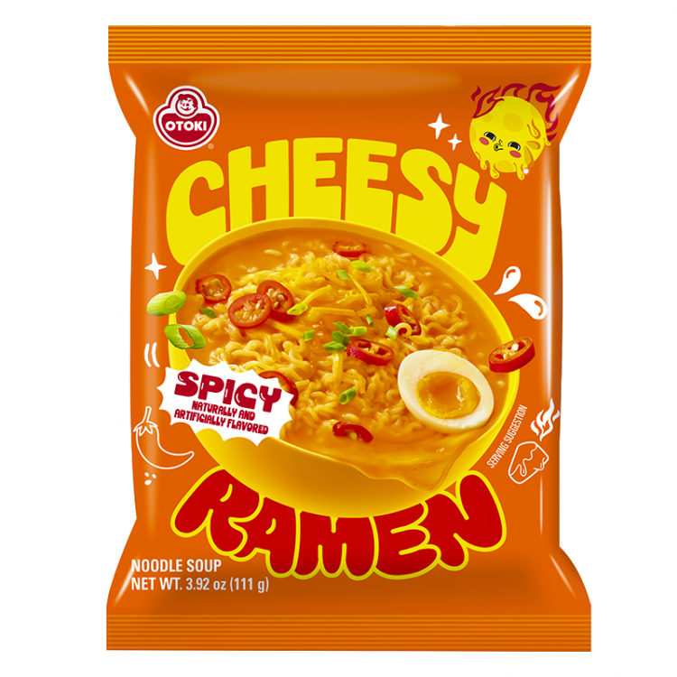 Лапша б/п острый вкус Cheesy Ramen Spicy, 111 гр