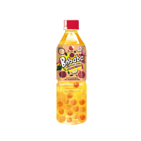 Напиток б/а Bubble чай "Bobaba" со вкусом маракуйи и личи, 500 мл