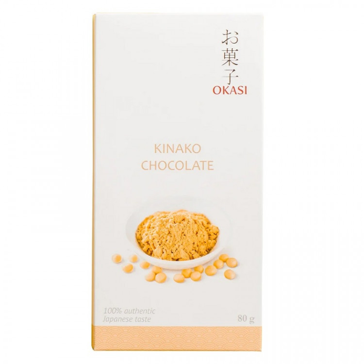 Шоколад с кинако Okasi, 80 г