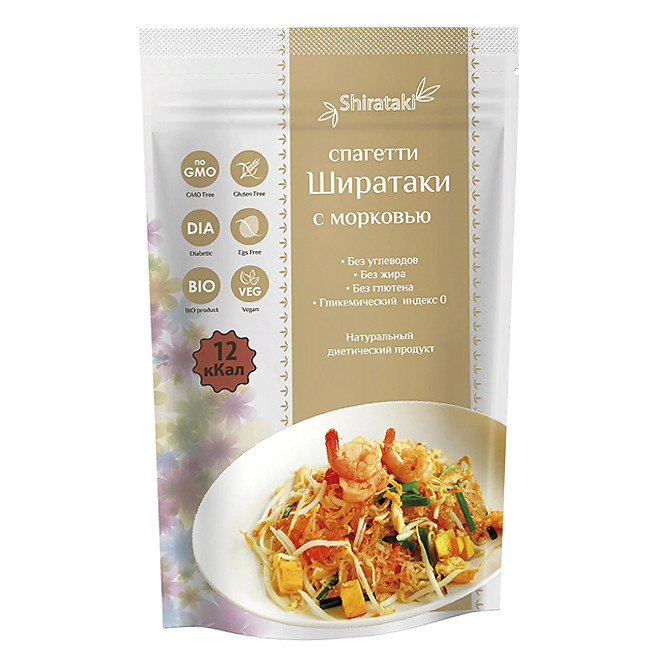 Ширатаки спагетти с морковью, 340 г