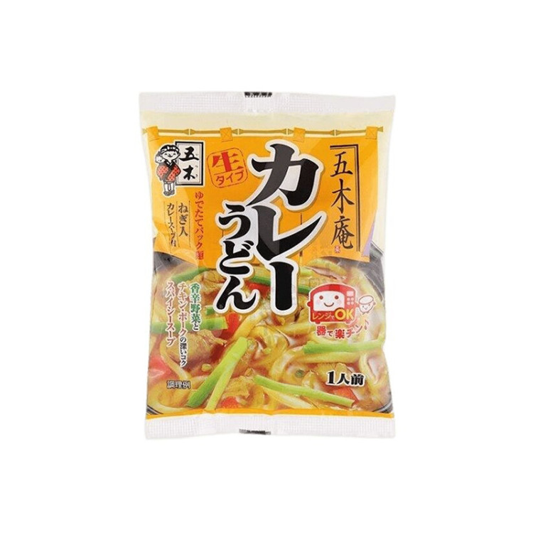 Лапша удон свежая со вкусом японского карри ITSUKI, 225 гр, Япония