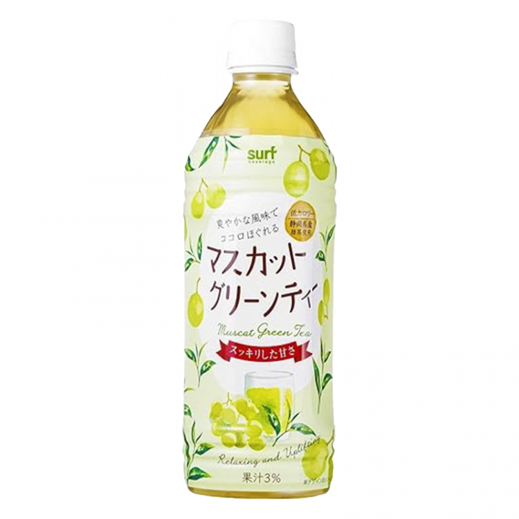 Напиток б/а на основе зеленого чая со вкусом мускатного винограда SURF BEVERAGE. 500 мл