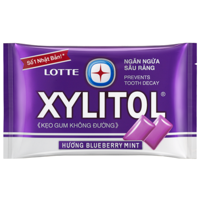 Жевательная резинка XYLITOL голубика и мята, 11.6 г
