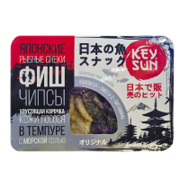Фишчипсы из кожи лосося со вкусом морской соли, 70 г