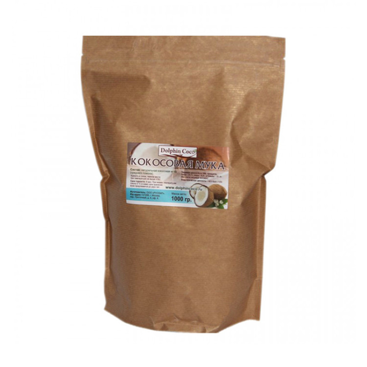 Мука кокосовая 100%, 1 кг
