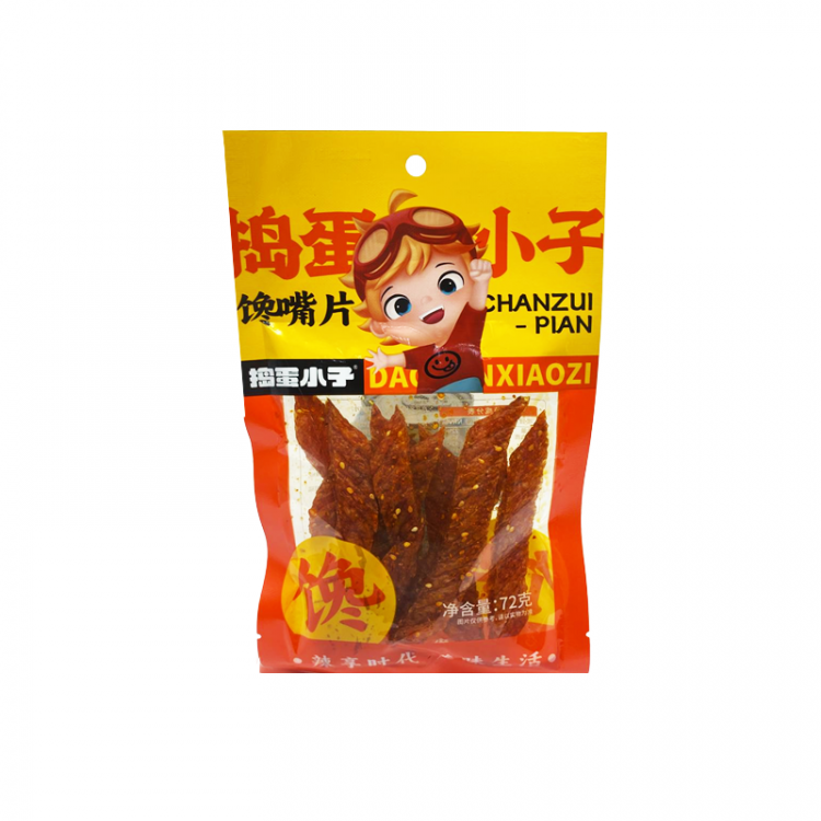 Cнэк соевый Daodanxiaozi острые полоски, 72 г