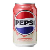Напиток газированный Pepsi Strawberry Cream Zero, 330 мл