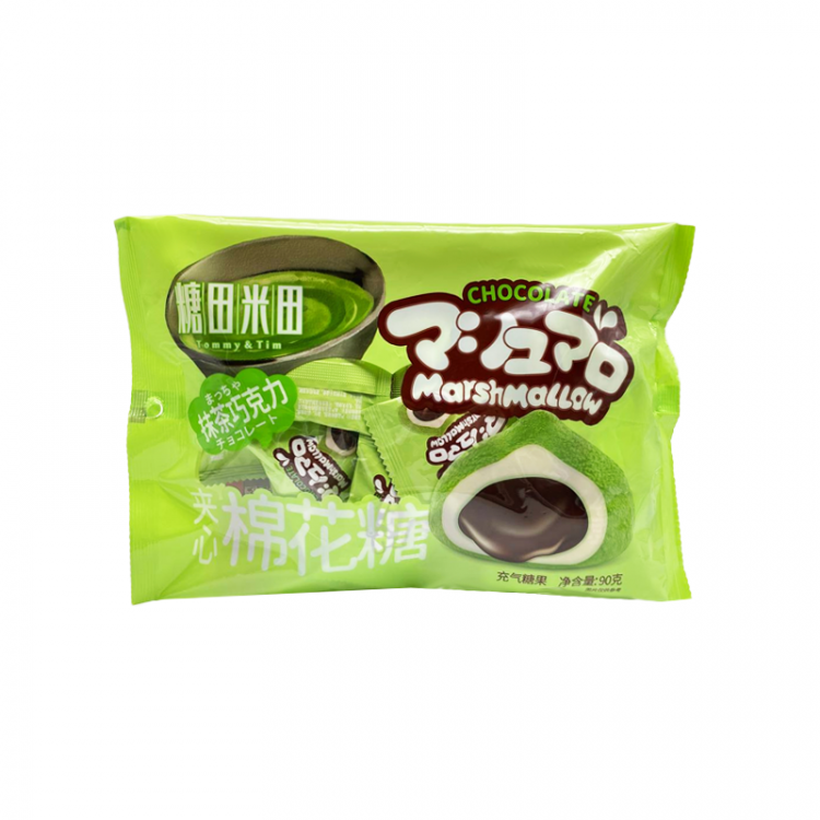 Маршмеллоу Tommy&Tim с начинкой со вкусом шоколада и матча, 90 г