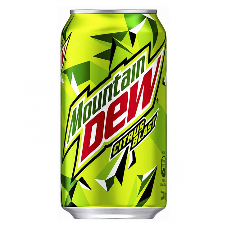 Напиток газированный Mountain Dew Citrus Blast м,  330мл