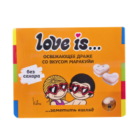 Конфеты освежающие Love Is в форме сердца со вкусом морской соли и маракуйи, 10,8 гр