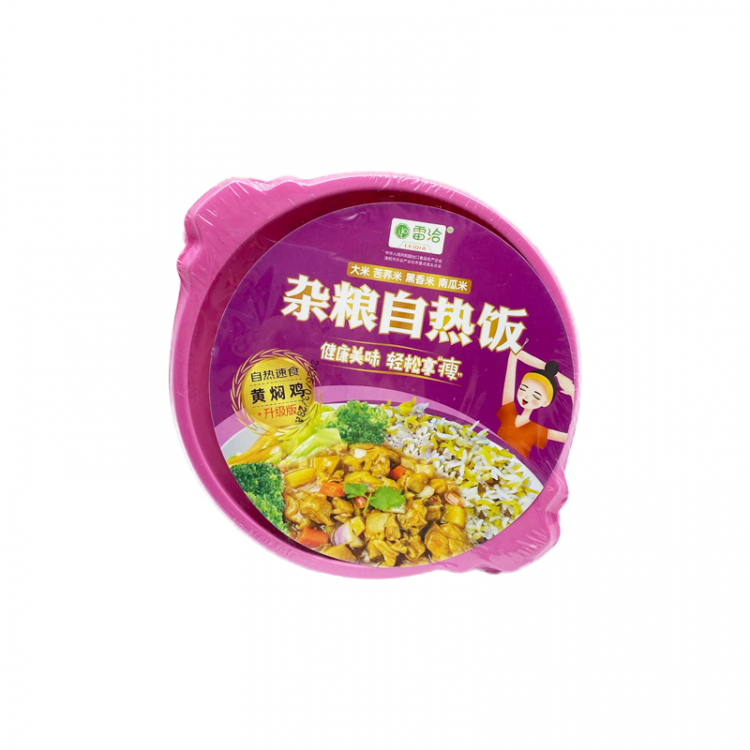 Рис быстрого приготовления со вкусом тушеной курицы (круглая) LeiQia, 265 г