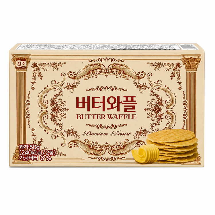 Вафли сливочные Seoju Batter Waffle, 50 г