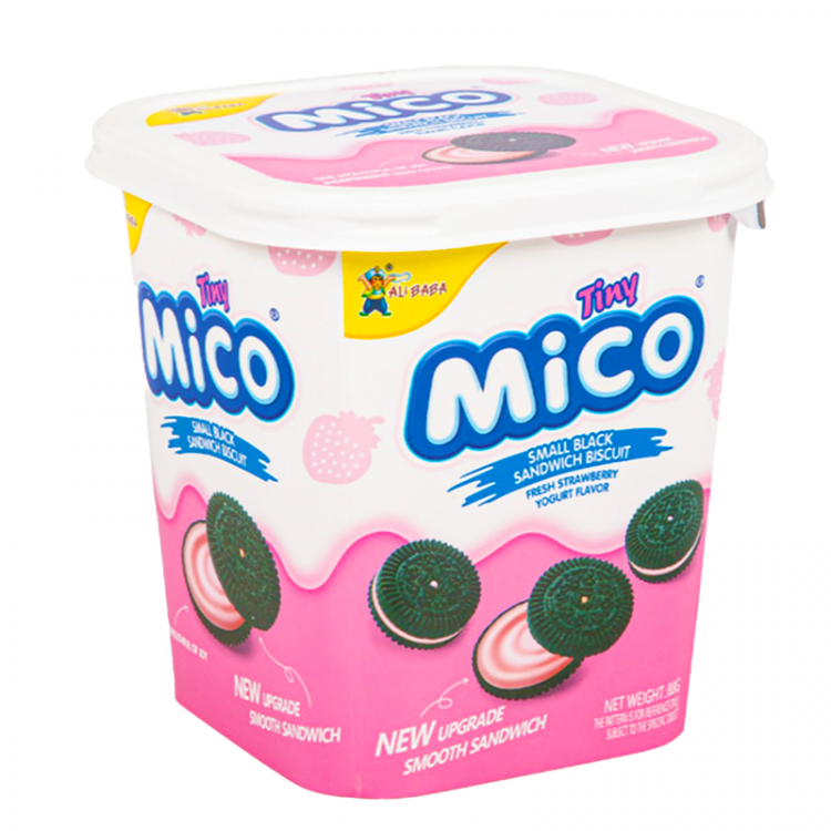 Печенье Tiny Mico со вкусом клубники и йогурта, 88 г