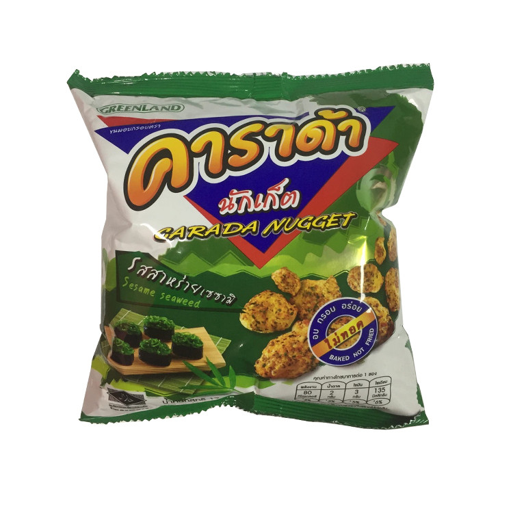 Наггетсы рисовые хрустящие с водорослями нори Carada, 17 гр