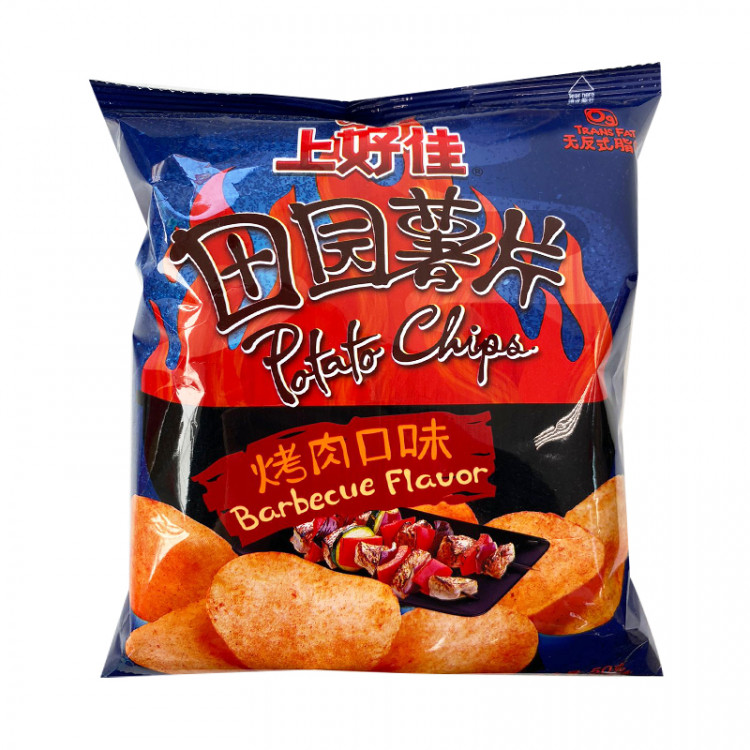 Чипсы картофельные со вкусом барбекю Shanghaojia, 50 гр